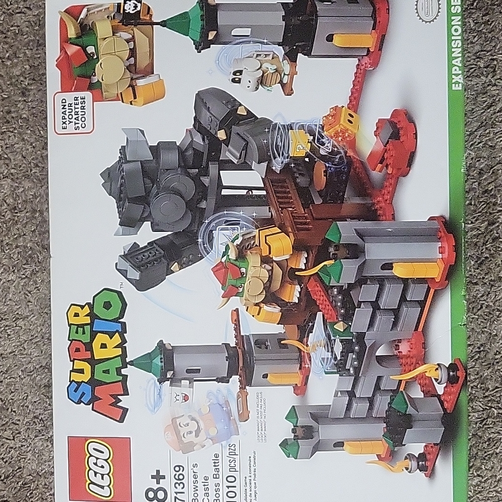New never opened Mario Bowsers Castle Lego set